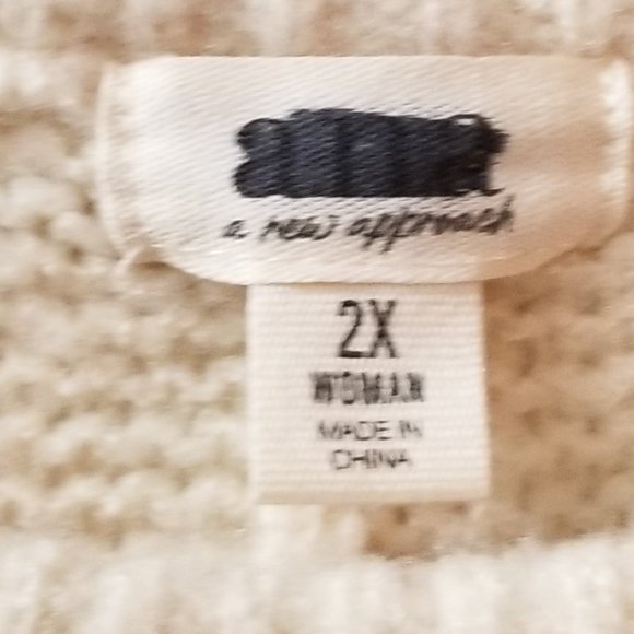 a.n.a Womens Crew Neck Long Sleeve Pullover Sweater quilted pattern - Picture 5 of 7